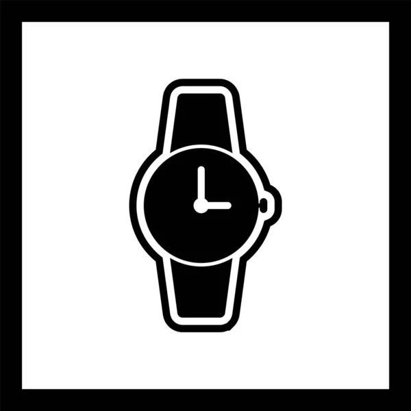 Uhren Ikone Trendigen Stil Isolierten Hintergrund — Stockvektor