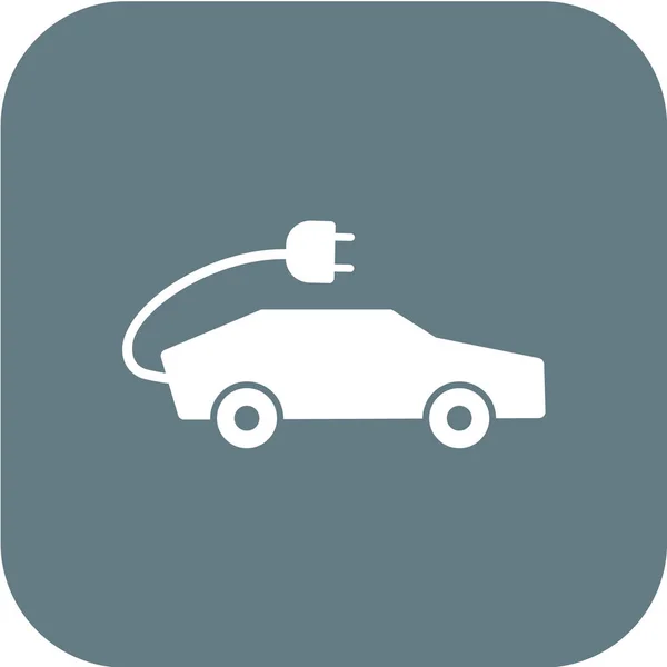 Icono Del Coche Ecológico Ilustración Vectorial — Vector de stock