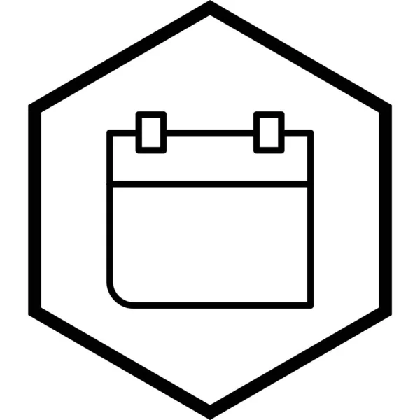 Иконка Календаря Модном Стиле Изолированный Фон — стоковый вектор