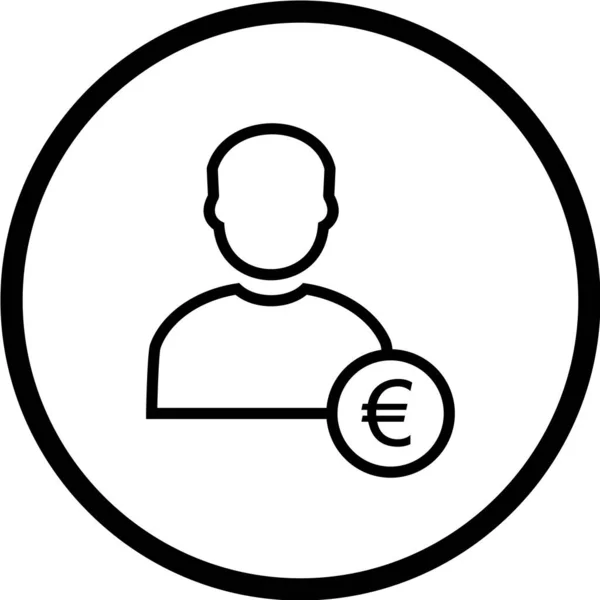 Ikona Użytkownika Ilustracja Wektora Płaski Styl Projektowania — Wektor stockowy