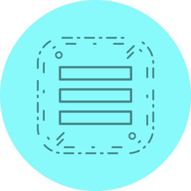 Menü Simgesi Moda Biçiminde İzole Arkaplan