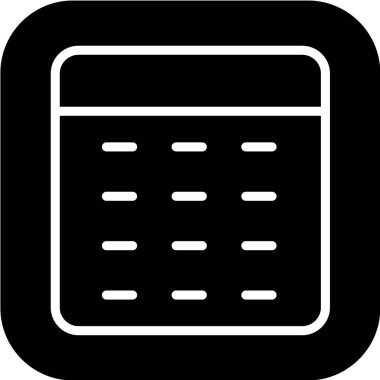 beyaz arkaplanda siyah simge izole edildi