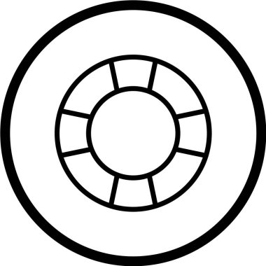 Çember simgesinin vektör illüstrasyonu