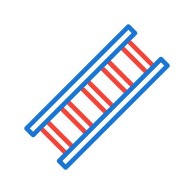 Moda Biçimli Merdiven Simgesi İzole Arkaplan      