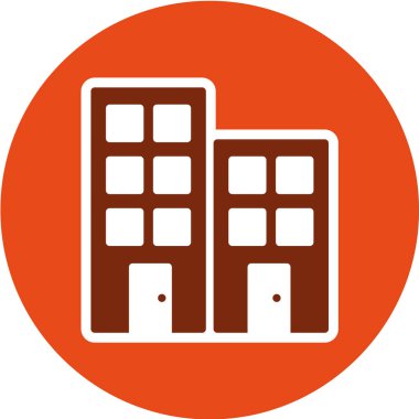 Modern yapı simgesinin vektör illüstrasyonu