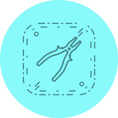  Moda Biçiminde Plier Simgesi İzole Arkaplan      