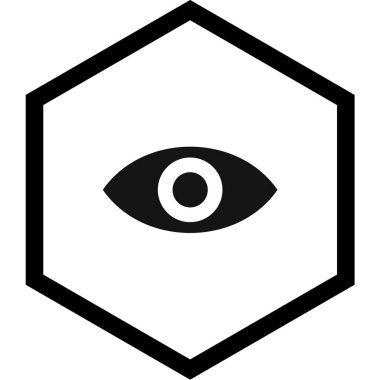 Göz simgesi vektör illüstrasyonu