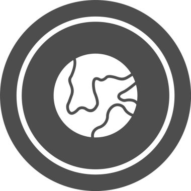 Moda Biçimli Dünya Simgesi Ayrı Arka Gruplandırılmış