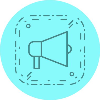 Bir megafonun vektör çizimi