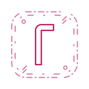 alfabe harfi z. Vektör çizimi