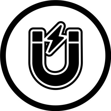 mıknatıs simgesi vektör çizimi