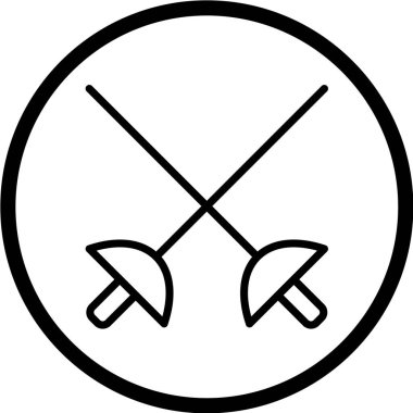 Bir okçuluk simgesinin vektör illüstrasyonu