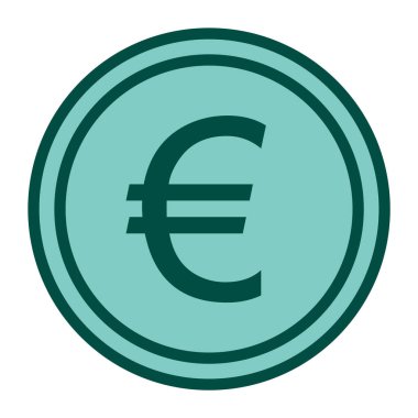  Trendi Biçimli Euro Simgesi İzole Arkaplan     