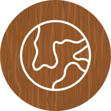 Moda Biçimli Dünya Simgesi Ayrı Arka Gruplandırılmış