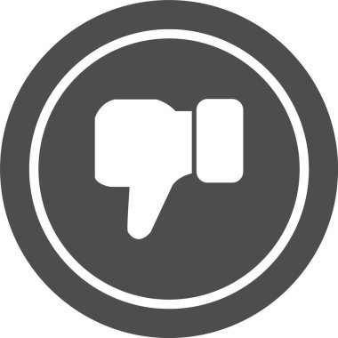 Moda Biçimli Ayrı Arkaplanda Simgeden Hoşlanmamak