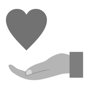 Moda Biçimli Hayırseverlik Simgesi İzole Arkaplan  