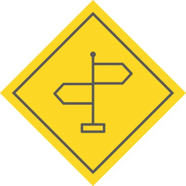 Yönlendirme Simgesi Moda Biçiminde İzole Arkaplan