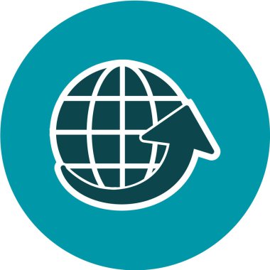 Küresel simge vektör illüstrasyonu