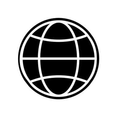 Dünya simgesinin vektör illüstrasyonu