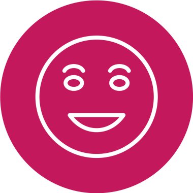 Moda Biçimli Emoji Simgesi İzole Arkaplan 