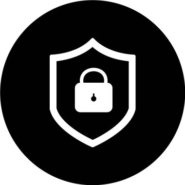 Güvenlik kalkanı vektör simgesi