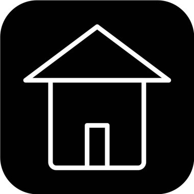 beyaz arkaplanda siyah simge izole edildi