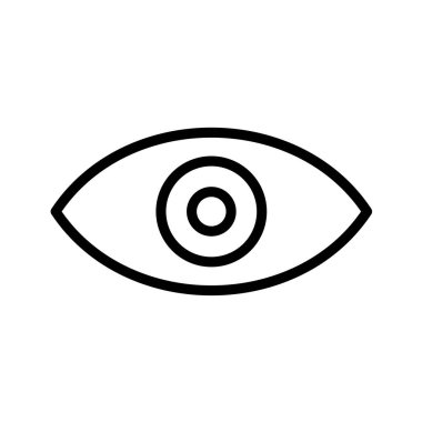 Göz simgesi vektör illüstrasyonu