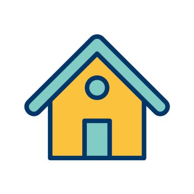 Beyaz arka planda izole edilmiş ev simgesi. ev sembolü çizimi.