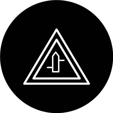 Uyarı işaretinin vektör çizimi