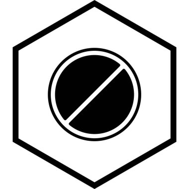 Yasak Simge Moda Biçiminde İzole Arkaplan