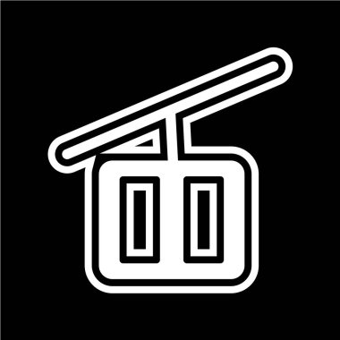 Modern siyah simge vincinin vektör çizimi