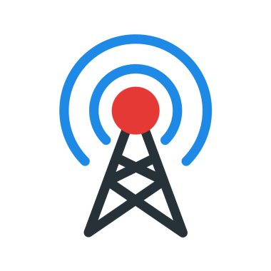 Kablosuz ağ ikonu, vektör illüstrasyonu. düz tasarım biçimi 