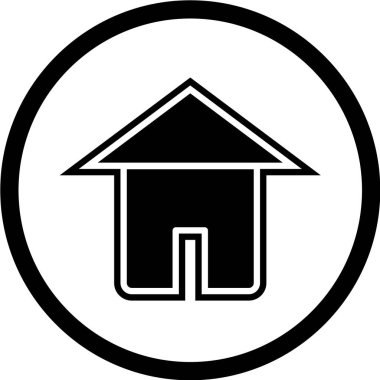 Ev simgesi vektör illüstrasyonu