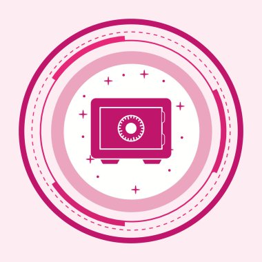 Moda Biçiminde Güvenli Simge İzole Arkaplan 