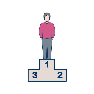 İş vektörü illüstrasyonu beyaz arkaplanda izole edildi 