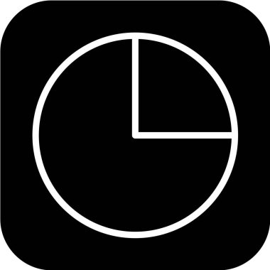 beyaz arkaplanda siyah simge izole edildi