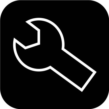 beyaz arkaplanda siyah simge izole edildi