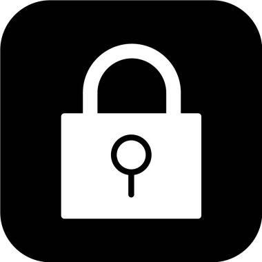 Siyah simge beyaz arkaplanda izole edildi