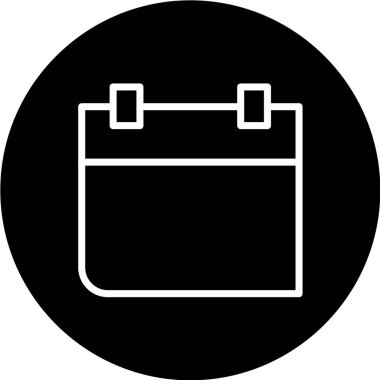 Takvim simgesi vektör illüstrasyonu