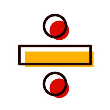 Simgeyi Moda Biçimli İzole Arkaplanda Böl