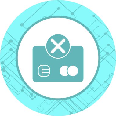 Ödeme Başarısızlığı Simgesi Moda Biçiminde İzole Arkaplan    