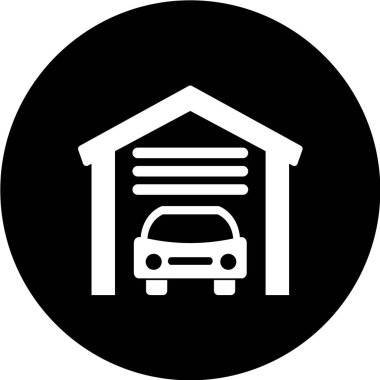 Otomobil Düz Vektör Simgesi  