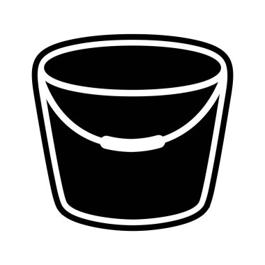 Kova Simgesi Moda Biçiminde İzole Arkaplan      