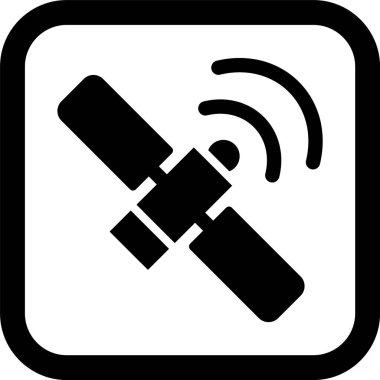 Moda Biçiminde Uzay İstasyonu Simgesi Ayrı Arka Gruplandırılmış