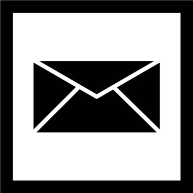 beyaz arkaplanda siyah simge izole edildi