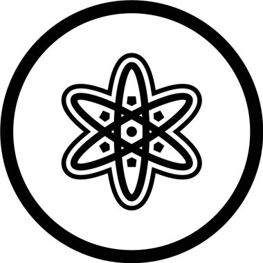 Bir çiçeğin siyah beyaz ikonunun vektör çizimi