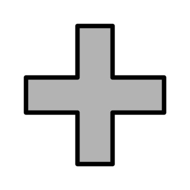 Artı Moda Biçimli Simge İzole Arkaplan