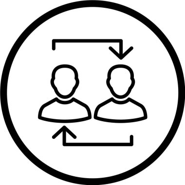 iş simgesi vektör illüstrasyonu