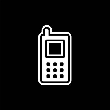  Cep Telefonu Simgesi Moda Biçiminde İzole Arkaplan