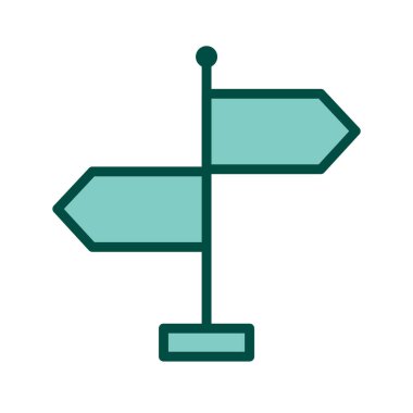 Yönlendirme Simgesi Moda Biçiminde İzole Arkaplan